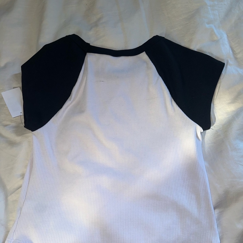 BP Black and White Baseball Tee - Picture 2 of 2